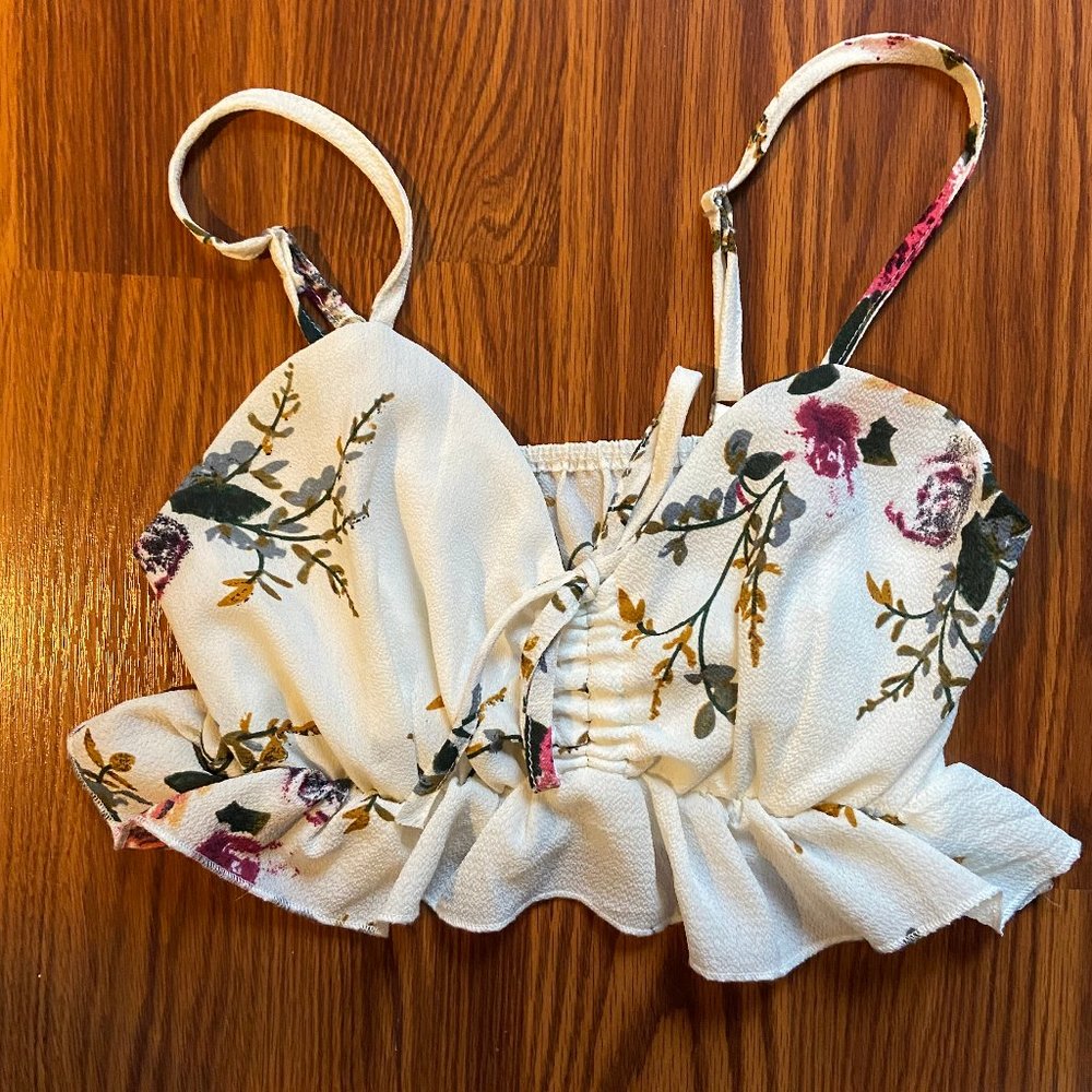 Zaful Floral Crop Top